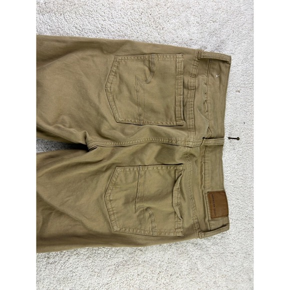 American Eagle Pants Womens 6 Short Khaki Super Stretch Skinny Fit‎ Tan Casual - Picture 9 of 10
